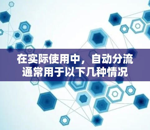 在实际使用中，自动分流通常用于以下几种情况