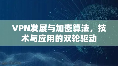 VPN发展与加密算法，技术与应用的双轮驱动